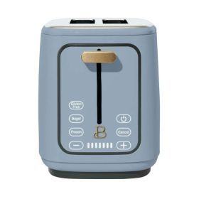 2 Slice Toaster with Touch-Activated Display, Cornflower (Color: Blue)