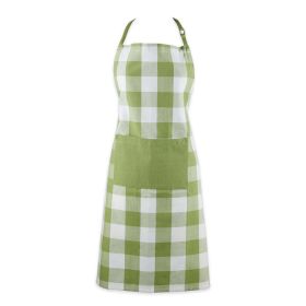 Household Using Tri Color Check Chef Apron (Type: Style A, Color: As pic show)